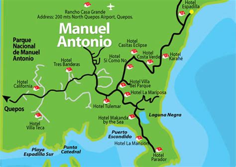 tripadvisor manuel antonio|manuel antonio beach map.